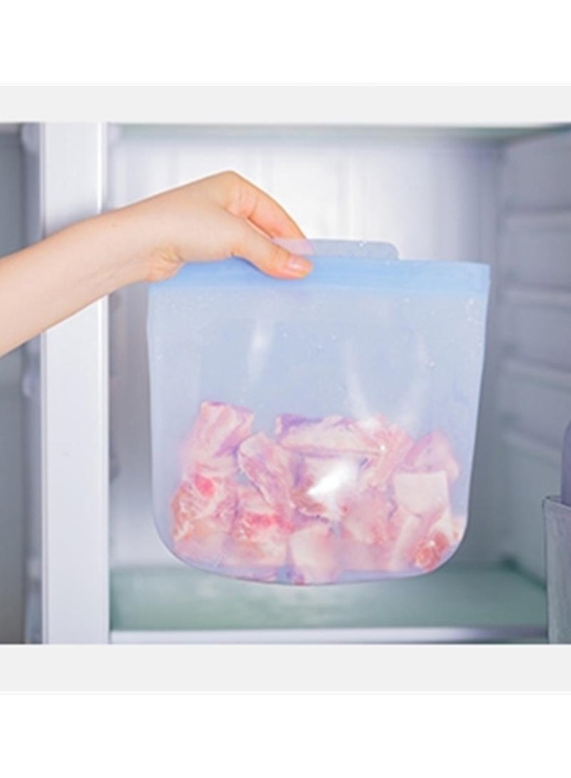 Blue medium silicone preservation sealing bag  - Image 1