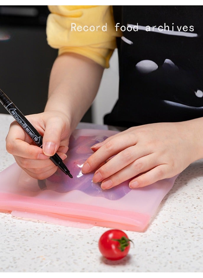 Blue medium silicone preservation sealing bag  - Image 4