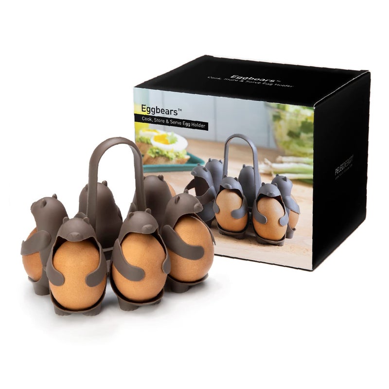 PELEG DESIGN Egg Holder  Brown  14.5x11x13 cm - Image 1