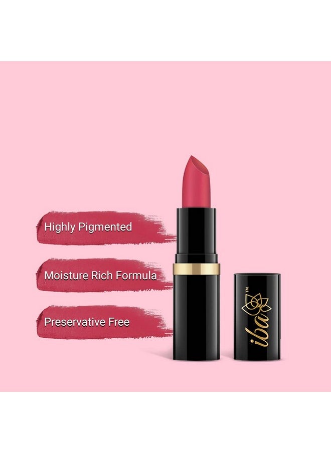 Iba - Pure Lips Moisture Rich Lipstick For Women- A85 Pink Nectar, 4G | High Glossy, Creamy Finish & Smooth Texture| Hydrated Lips | Enriched With Vitamin E, Coconut Oil & Shea Butter | Intense Colour & Highly Pigmented | Lip Makeup - Image 1
