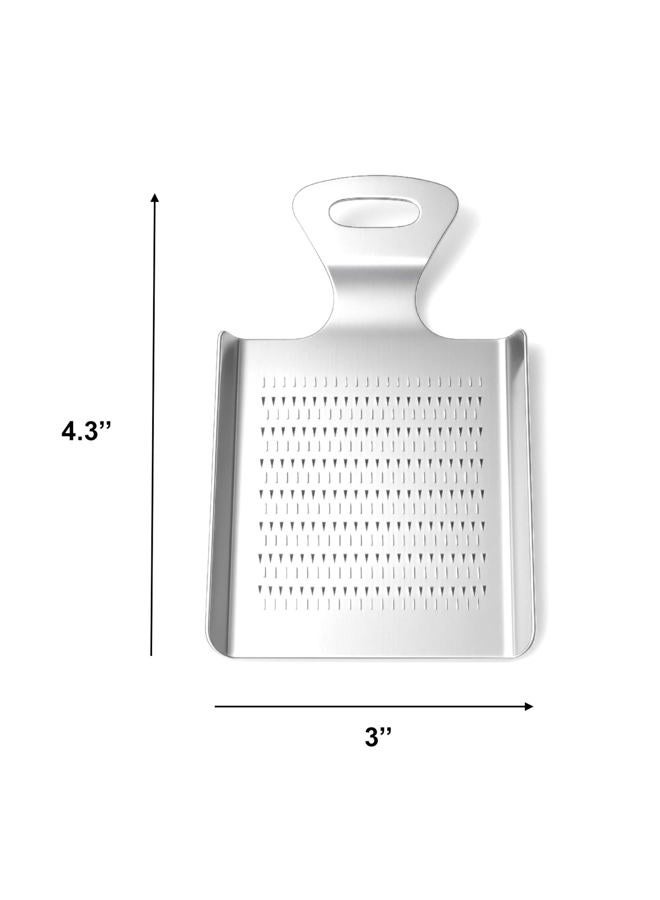 Natier Premium Stainless Steel Ginger and Garlic Grater, Mirror-Polished Grinder for Garlic, Nutmeg, Wasabi and Chocolate - Image 3