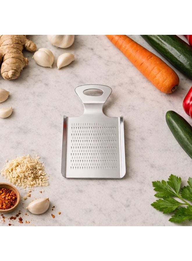 Natier Premium Stainless Steel Ginger and Garlic Grater, Mirror-Polished Grinder for Garlic, Nutmeg, Wasabi and Chocolate - Image 4