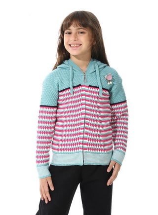 Girls Hooded Neck Long Sleeve Knitted Sweater - pzsku/Z131DBFA1715BF24736A2Z/45/1757242166/18bbdb8e-918b-433b-90b9-e31286b37a73