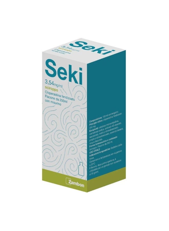 Seki Cloperastine 3.54mg/ml Oral Suspension For Dry & Irritable Cough 200 ml