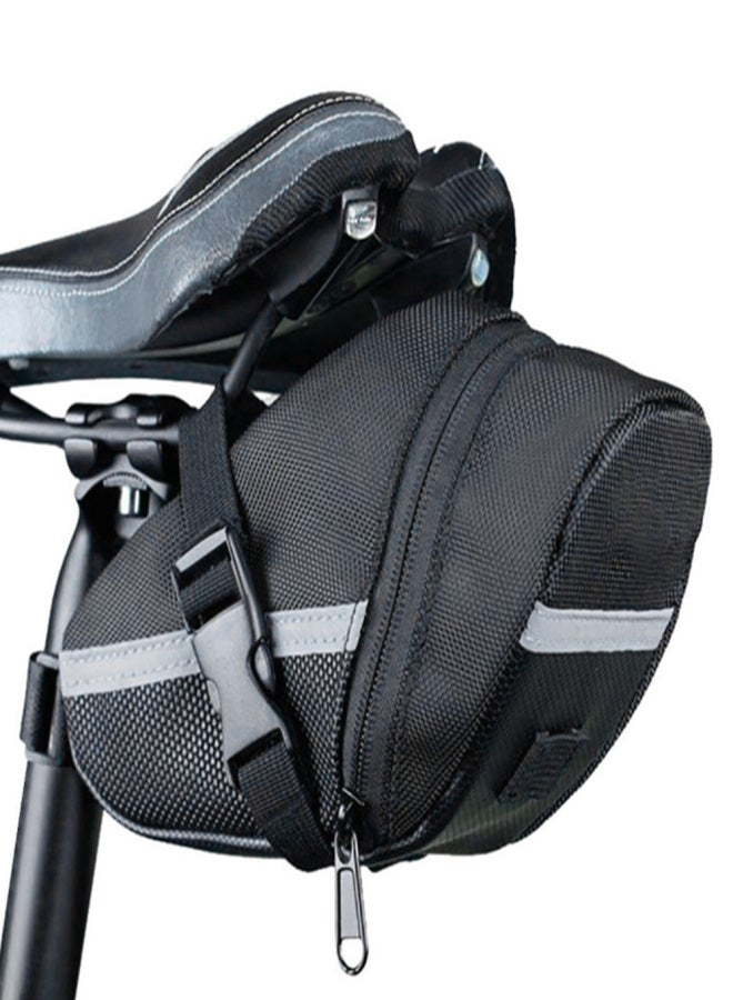 Generic Rainproof Bike Saddle Bag Reflective Strip Large Capacity MTB Bike Bag Accessories  - Image 1