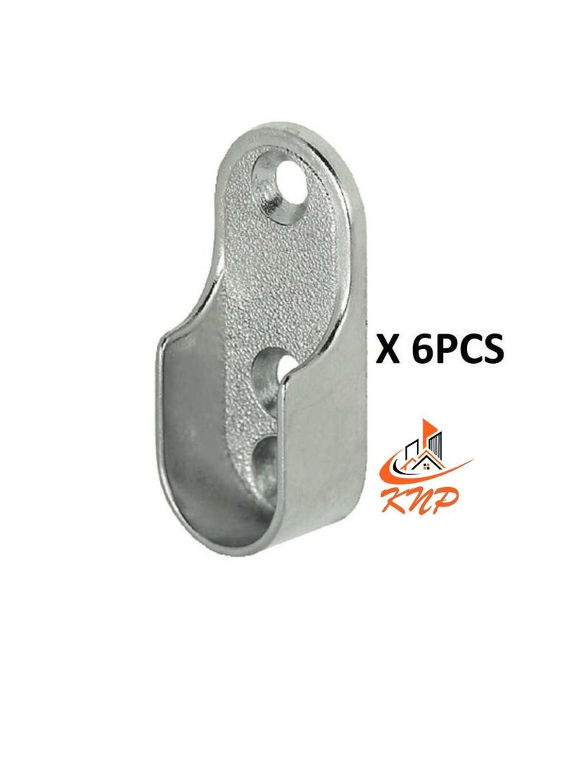 KNP KNP Side Brackets For Oval Pipe pack of 6 pieces CSK head screws 4 x 3/4" - 18 nos  - Image 2