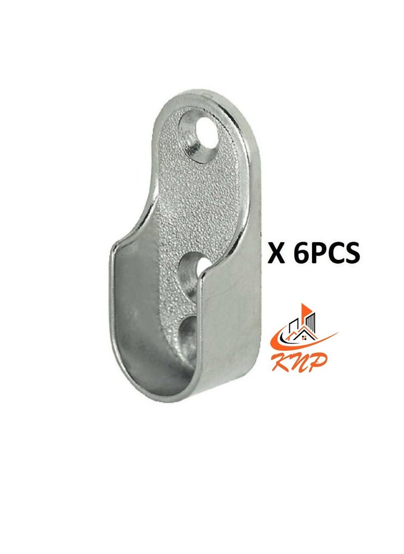 KNP KNP Side Brackets For Oval Pipe pack of 6 pieces CSK head screws 4 x 3/4" - 18 nos  - Image 1