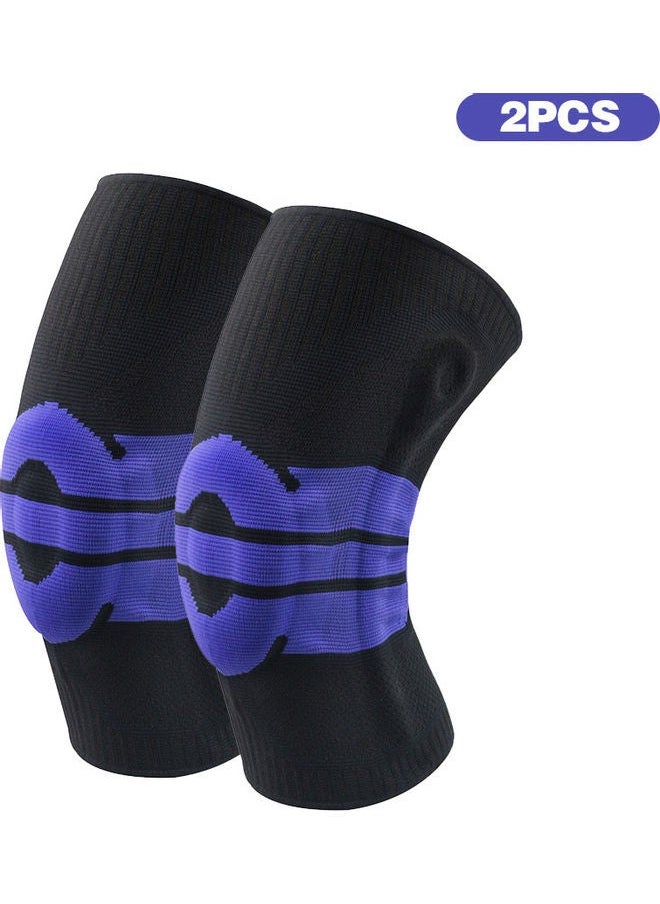 2-Pieces Knee Brace Compression Sleeve Joint Support Kneecaps Pads XL 23*5*15cm