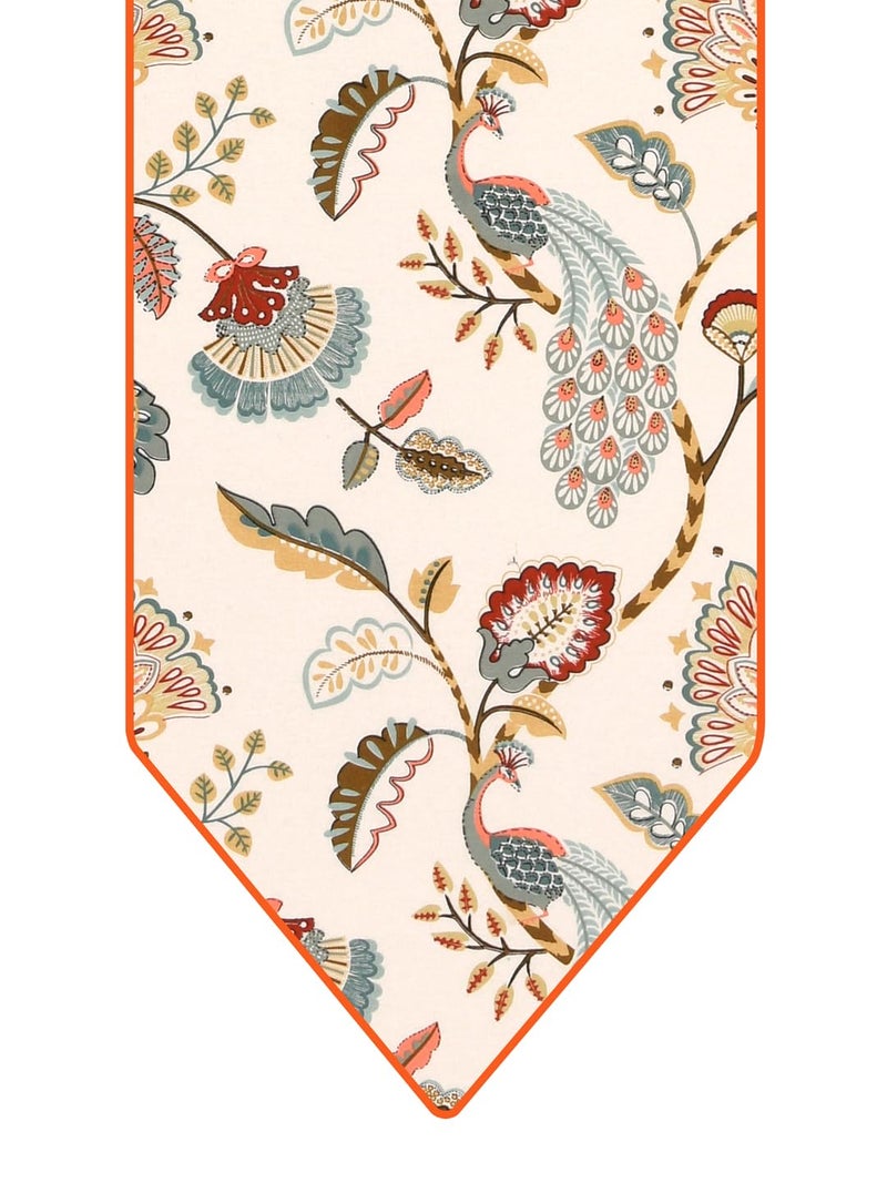 Clasiko Table Runner; 14x72 Inches; Multicolor Peacock; 300 TC Cotton Fabric; Color Fastness Guarantee - Image 4