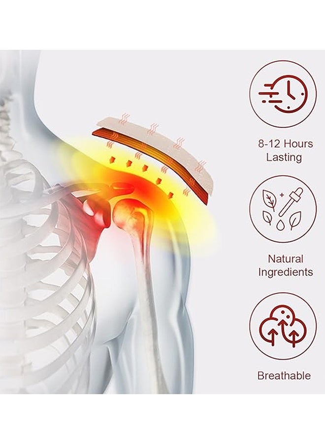 VibeUp 16 Patches Capsicum Patch Hot Patches, Tiger Patches For Pain Relief, Chinese Red Tiger Hot Capsicum Patch Ultra Strength Patches, Pain Relief Plaster Herbal Patches For Arthritis, Knee Bone, Back, Joint, Muscle Neck Pain Relieving - Image 3