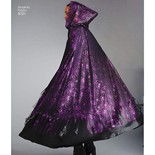 Simplicity 8721 Women's Cape Costume Sewing Pattern, One Size - Image 1