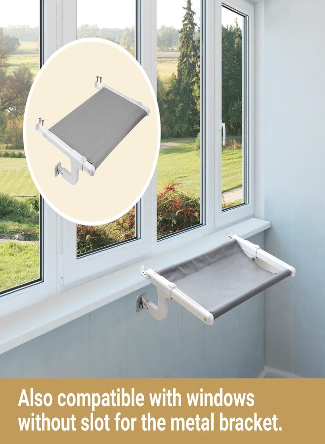 SVD.PET Cat Window Perch, Cat Hammock Window Seat with Sturdy Metal Frame for Large Cats and Kittens, Easy to Adjust for Windows & Bedsides, No Suction Cup No Drilling - Image 5