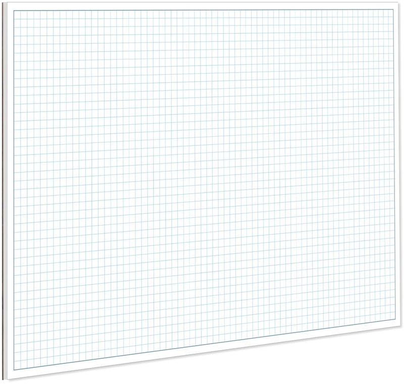 Yaridar Engineering Graph Paper Pads, 11x17 Quadrille 25 Sheets/50 Pages Grid Paper for Drafting, Engineering, Blueprint Drawing, 4x4 Blue Quad Rule, 100gsm White Paper - Image 1