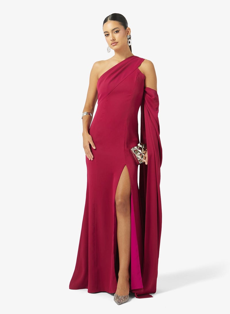 Iyra One-Shoulder Side Slit Dress - Image 5