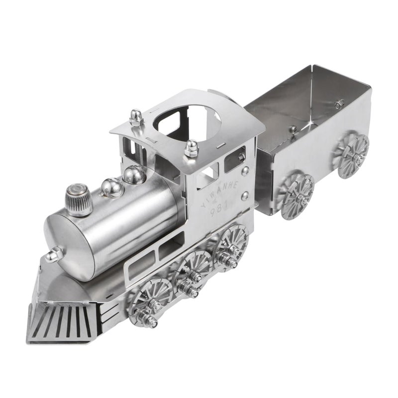 Steam Locomotive Model Train Display Compact Space Saving Desktop Ornament - Image 2