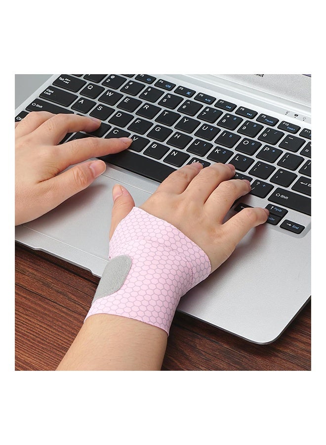 ليمون قطعتان من دعامات المعصم فائقة الرقة لمتلازمة النفق الرسغي، أربطة معصم مرنة لالتهاب المفاصل والأوتار، أحزمة معصم داعمة، تخفف الألم، وتوفر ضغطًا ودعمًا لعشاق اللياقة البدنية (وردي). - Image 5