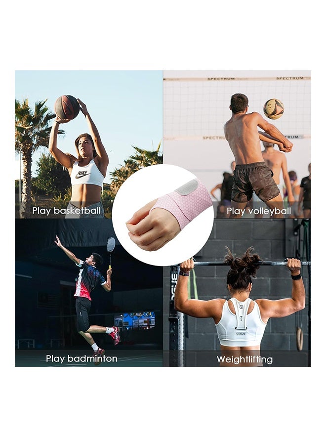 ليمون قطعتان من دعامات المعصم فائقة الرقة لمتلازمة النفق الرسغي، أربطة معصم مرنة لالتهاب المفاصل والأوتار، أحزمة معصم داعمة، تخفف الألم، وتوفر ضغطًا ودعمًا لعشاق اللياقة البدنية (وردي). - Image 4