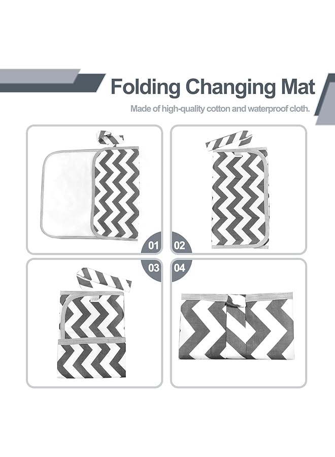 X spring Spring Foldable Diaper Changing Pad Ultra Thin Waterproof Changing Mat Portable Baby Changing Pad For Travel And Outdoor Use Essential Newborn Care Accessory For Parents - Image 2