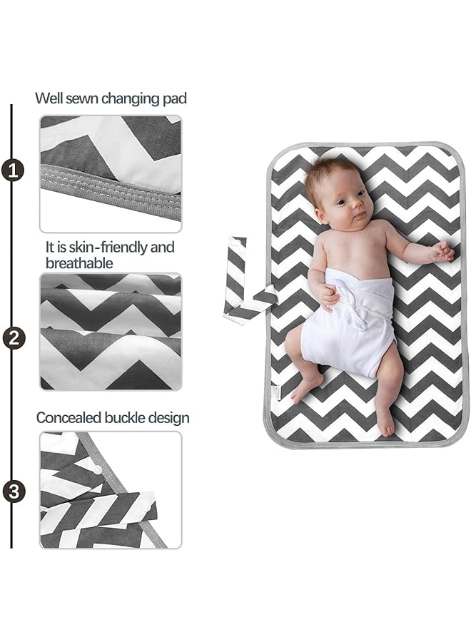 X spring Spring Foldable Diaper Changing Pad Ultra Thin Waterproof Changing Mat Portable Baby Changing Pad For Travel And Outdoor Use Essential Newborn Care Accessory For Parents - Image 3