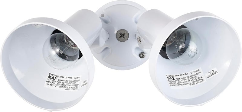 Nuvo Lighting SF77/488 2-Light PAR38 Twin Flood Light in White - Image 1