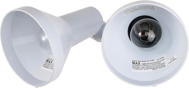 Nuvo Lighting SF77/488 2-Light PAR38 Twin Flood Light in White - Image 4