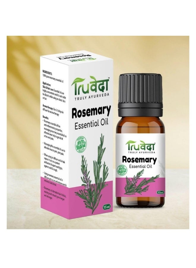 TruVeda Rosemay Essential Oil for Hair 15ML - Image 1