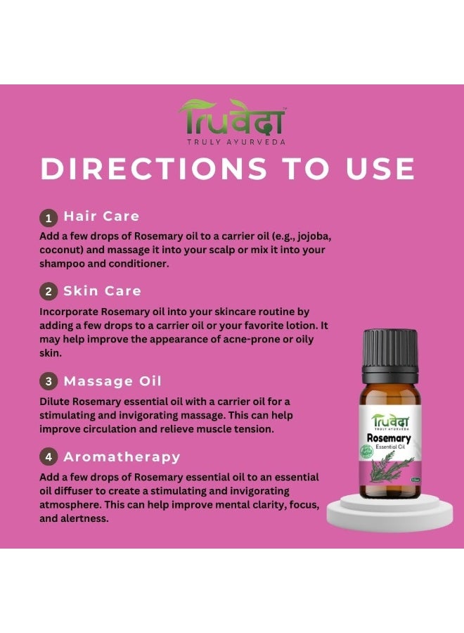 TruVeda Rosemay Essential Oil for Hair 15ML - Image 3