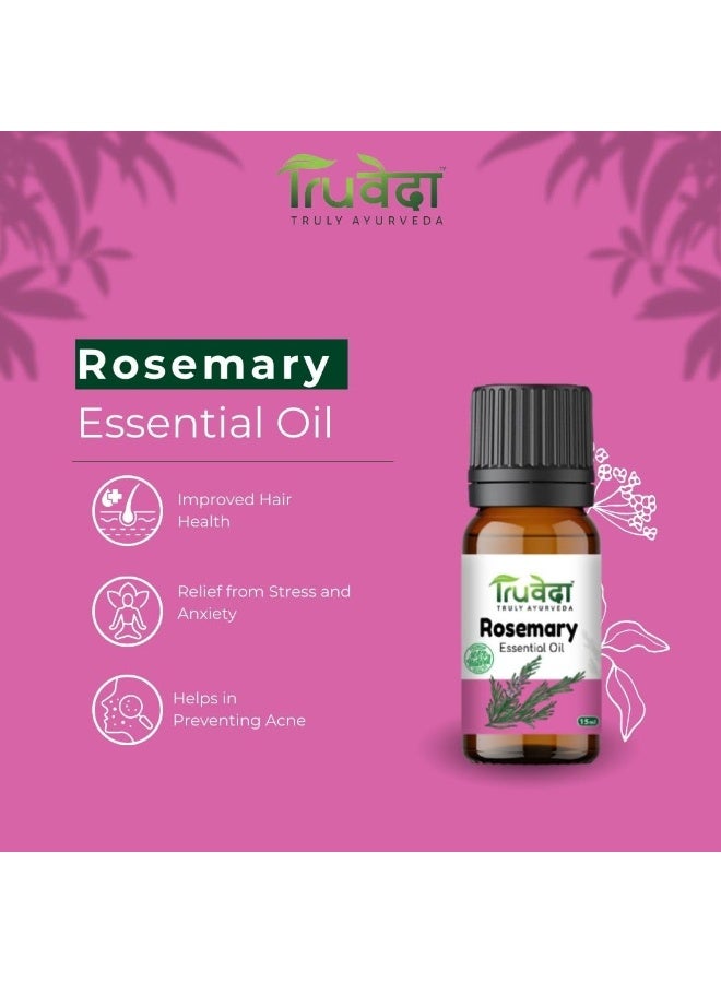 TruVeda Rosemay Essential Oil for Hair 15ML - Image 2