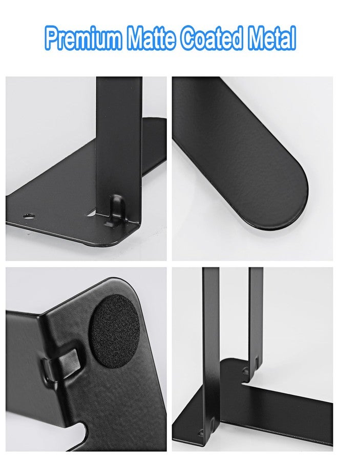 JIANTA Small Book Ends, Bookends for Shelves, Heavy Duty Metal Bookends, Black Non-Skid Bookshelf Holder Stand for Home, Office, Library, School (5.1 x 3.9 x 2.7 in, 6 Pairs) - Image 3