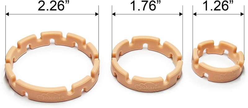 Jokari Healing Spacers 3 Pack for Small Scrapes Scratches or Burns Place Medical Grade Silicone Ring Around Affected Area Wrap With Bandage Secure With Tape to Allow for Airflow and Faster Healing - Image 5