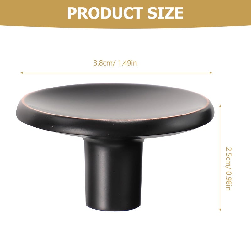 Vintage Dark Single Hole Cabinet Knob Metal Kitchen Drawer Knob Nordic Style Handle - Image 3