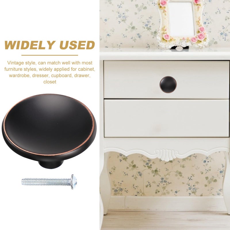 Vintage Dark Single Hole Cabinet Knob Metal Kitchen Drawer Knob Nordic Style Handle - Image 4