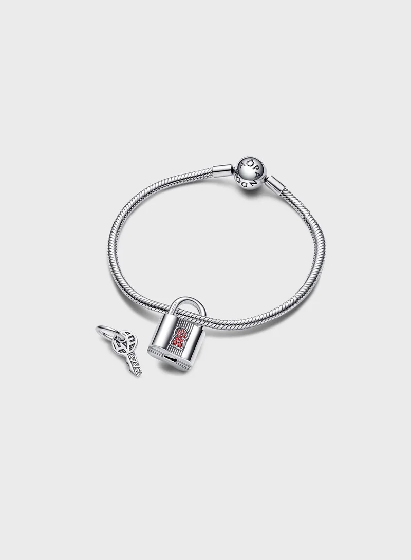 PANDORA Padlock And Key Dangle Charm