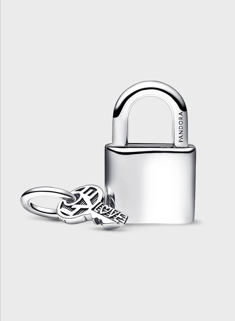 PANDORA Padlock And Key Dangle Charm