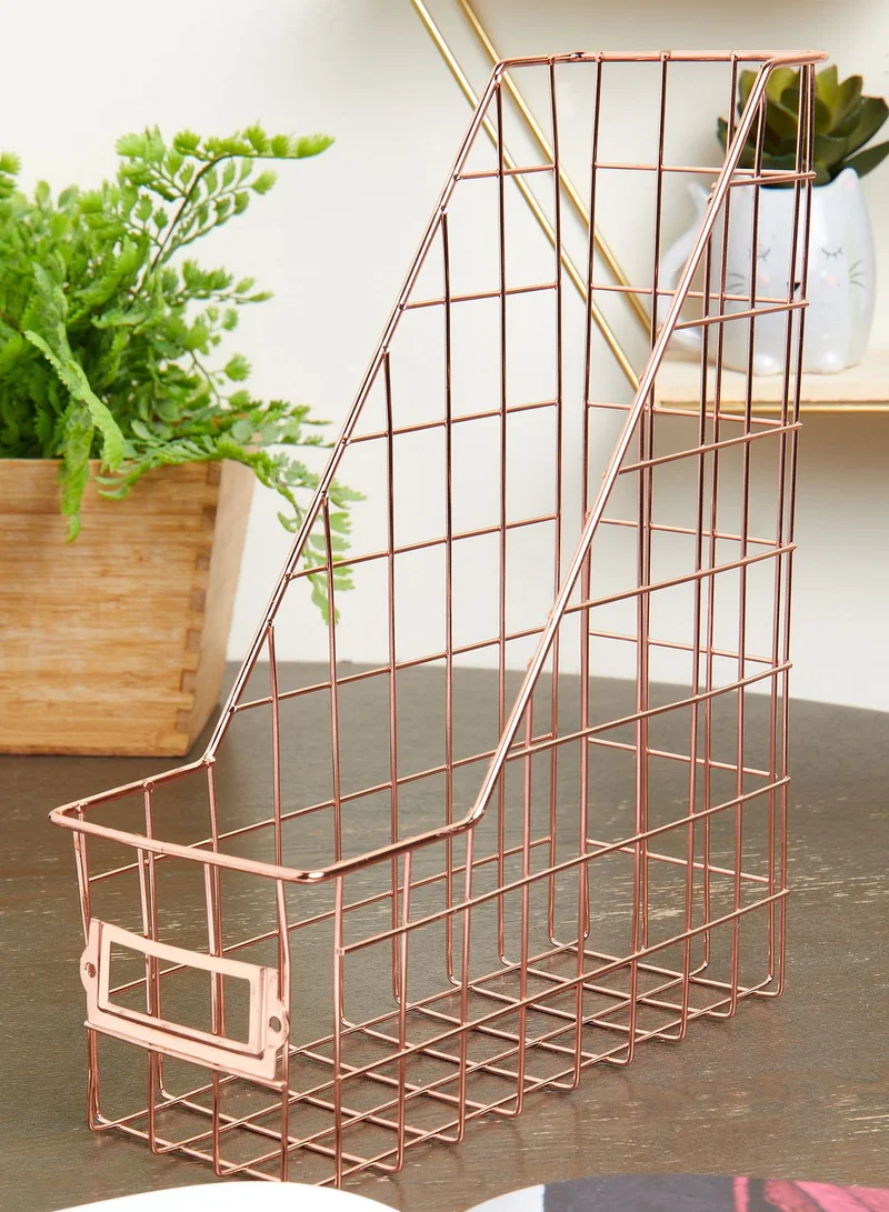 Back to school kit Rose Gold Desk File Holder