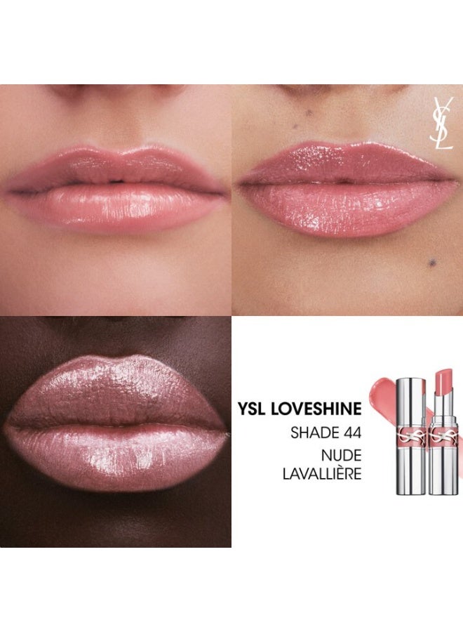 Yves Saint Laurent Loveshine Wet Shine Lipstick 44 Nude Lavalière 3.2g - Image 2