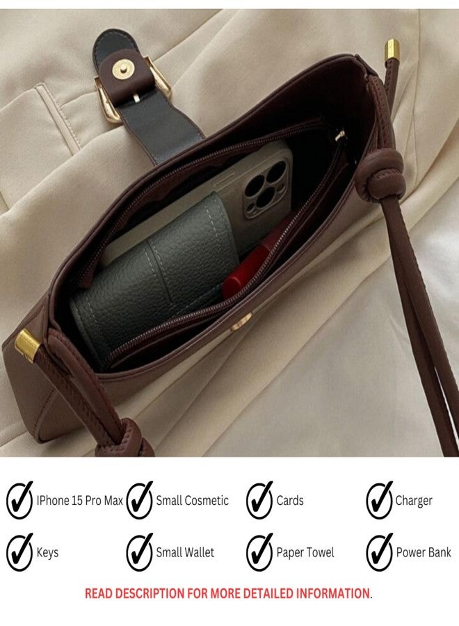 SANTORINI Nova Hobo shoulder bag | Women Handbag for party, dinner, casual wear bag for Girls.(Brown) - Image 5