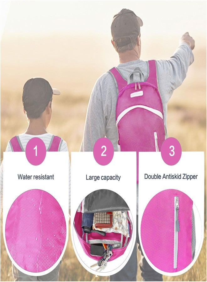BEMYGREENBAG 35L Foldable Waterproof Backpack For Outdoor Sports With Inside Wet Clothes Compartment Packable For Multiple Uses Ultra Lightweight Ideal For Hiking Men And Women Travel(Fushia) - Image 4