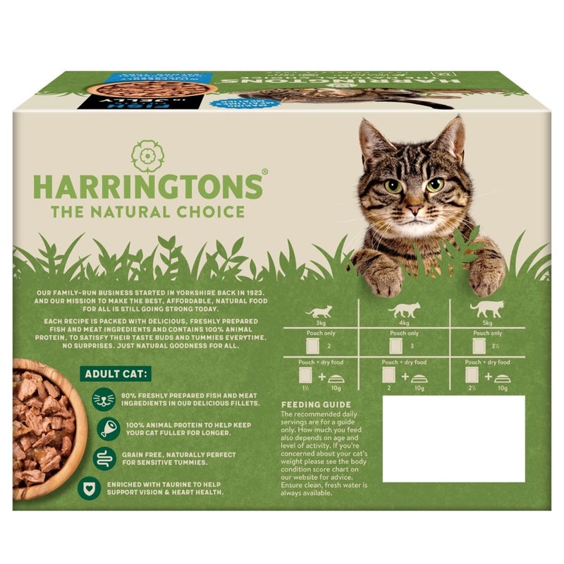 Harringtons Fish in Jelly Wet Cat Food Multipack 12 x 85g