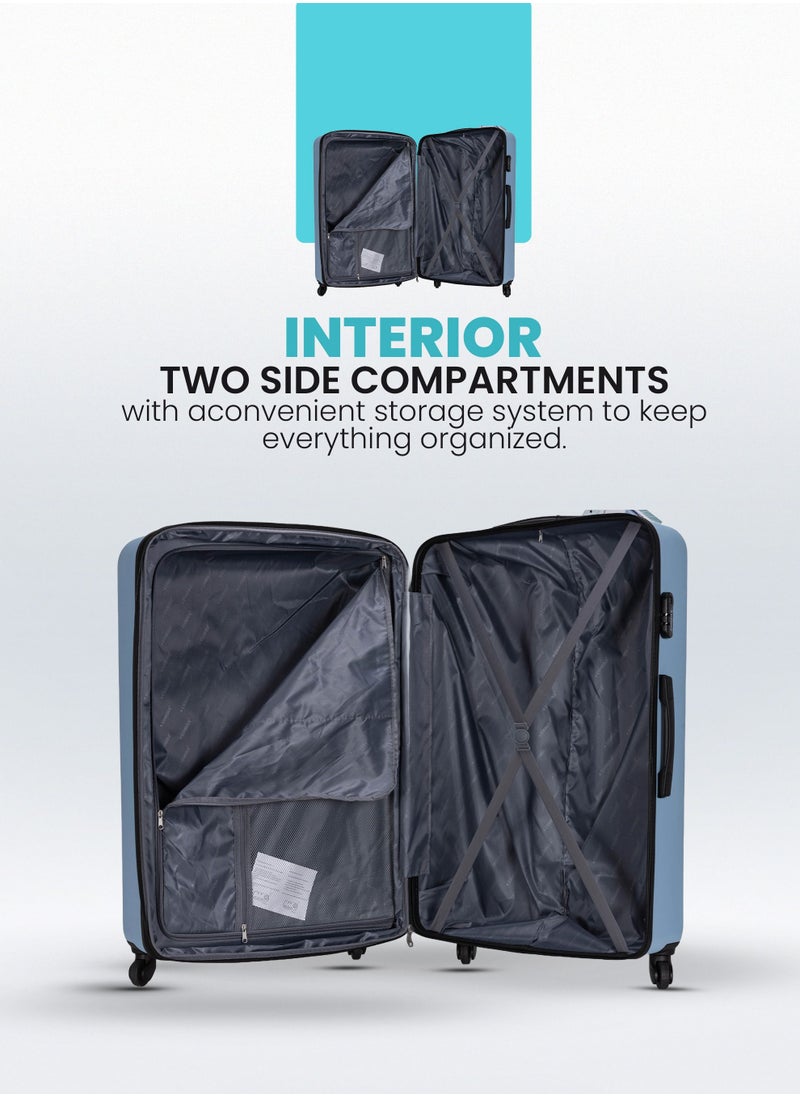 Stargold - Suitcase Set of 3 PCS ABS Hardside Travel Luggage Bag - Image 1
