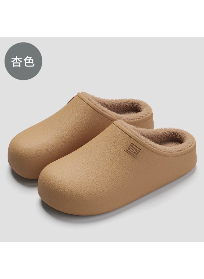 Eva waterproof cotton slippers - indoor home furnishing, warm and plush, suitable for winter, anti-slip cotton slippers