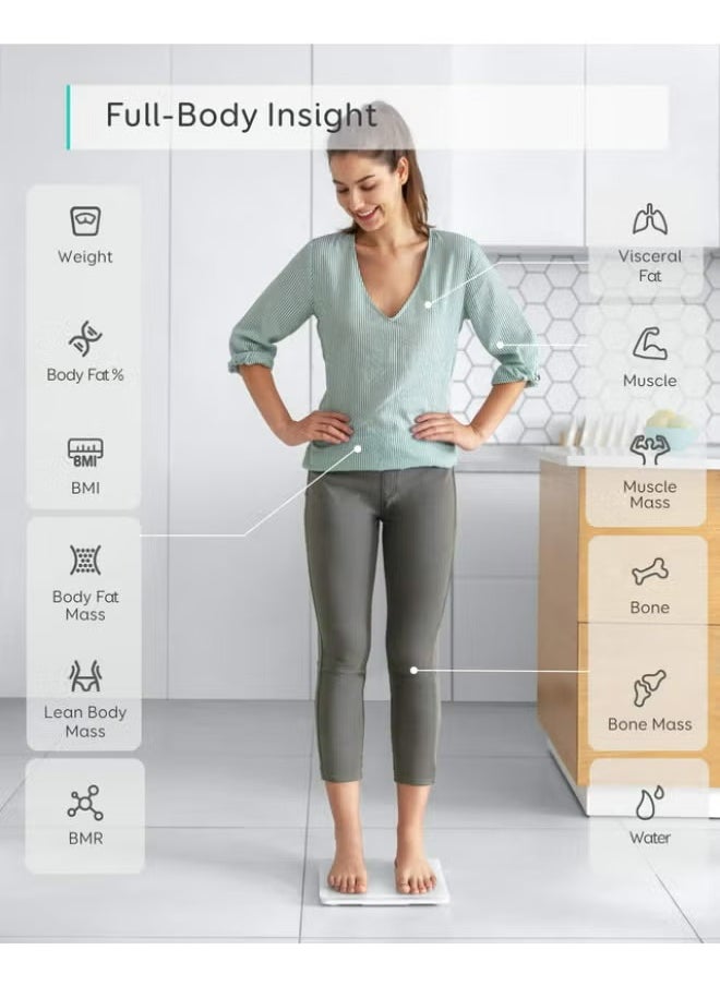 C1 Smart Scale With Bluetooth White
