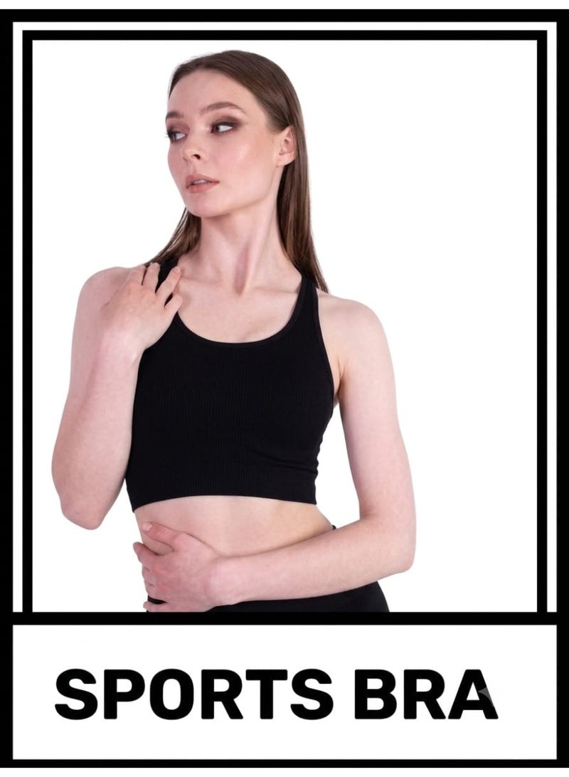 silvy sports bra black