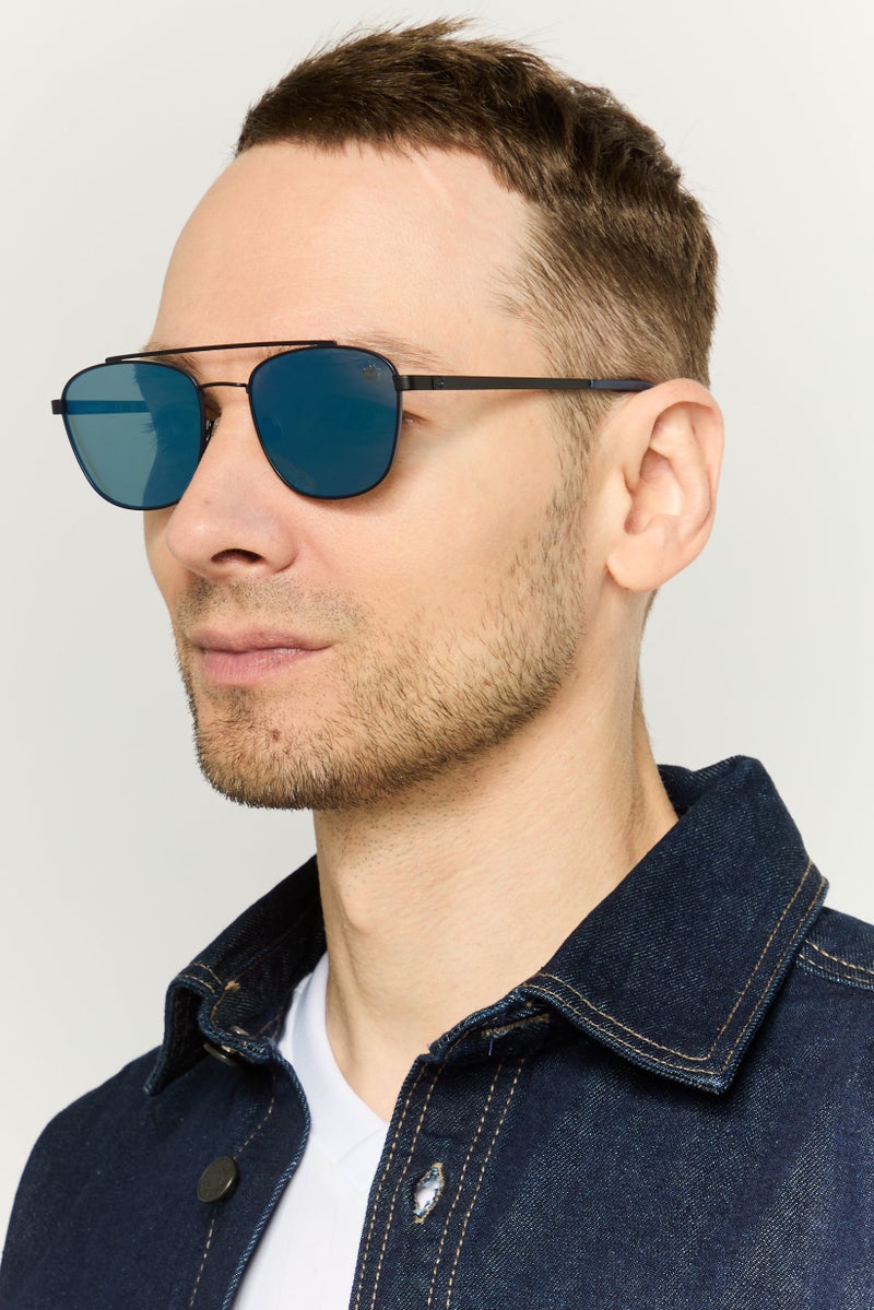 Timberland Men TB916802D55 Round Sunglasses, Smoke Black - Image 2