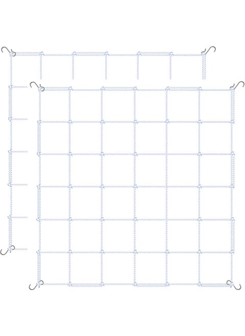 iPower 3 x 3 Grow Tent Trellis Netting for 47x47 Tent HeavyDuty Elastic Plant Net with Hooks Flexible Hydroponics Support for Climbing Plants Vegetables Fruits Vines 2Pack White 2pack