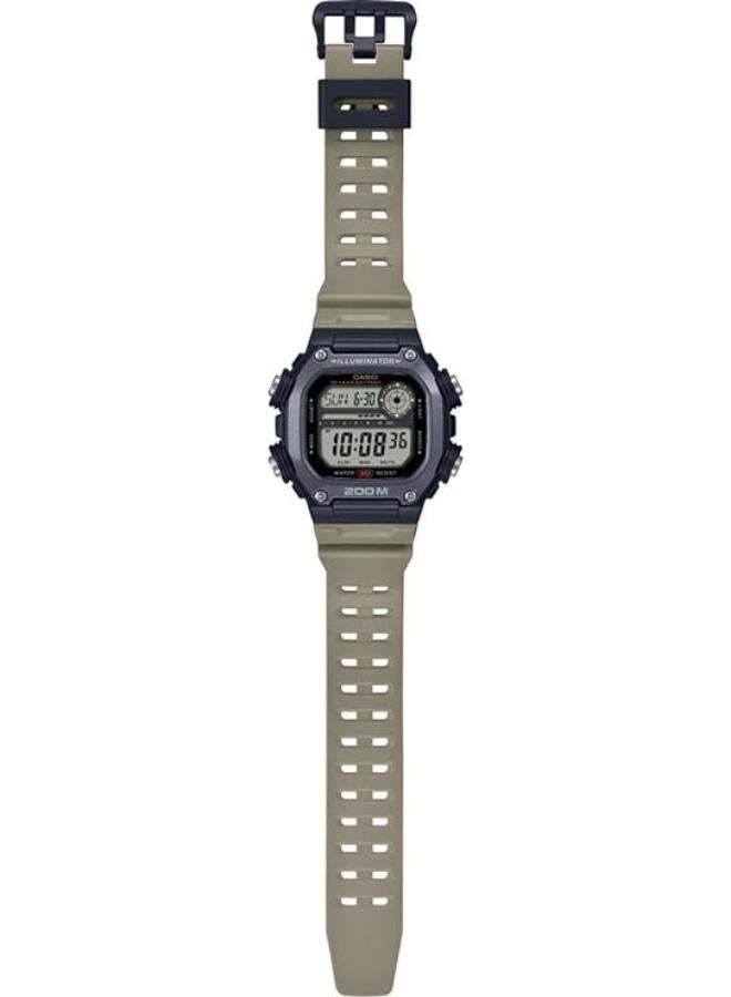 Casio Men Watch Digital Easy-Read Wide LCD Clear Dial Resin Band DW-291HX-5AVDF - Image 2