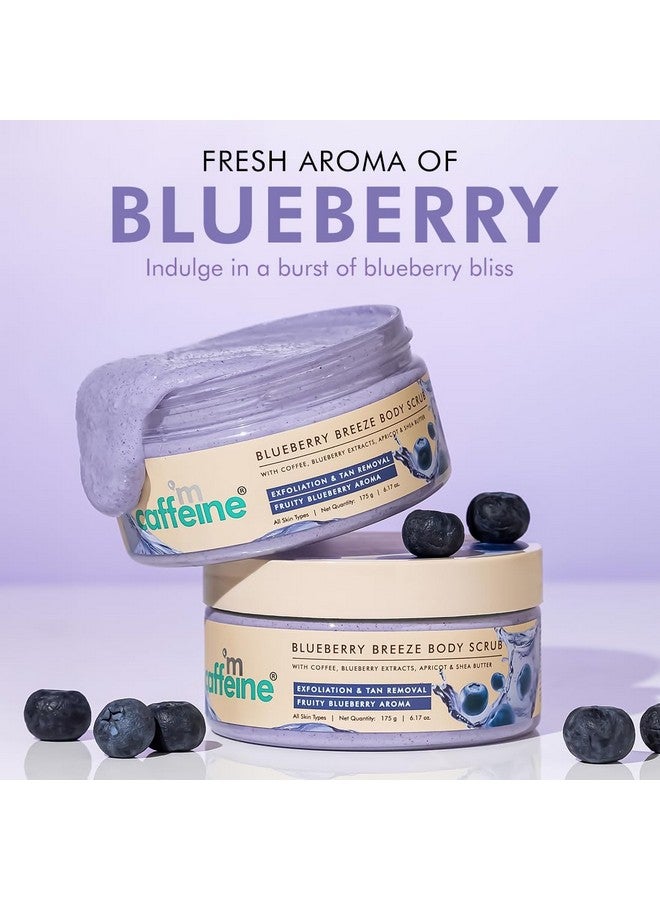 MCaffeine Blueberry Blast Detan & Cleanse Duo For Glowing Skin| Deep Cleanses, Exfoliates, Nourishes| Blueberry Body Wash 300Ml & Bluberry Scrub 175 G | Fruity Blueberry Aroma For Men & Women  - Image 5