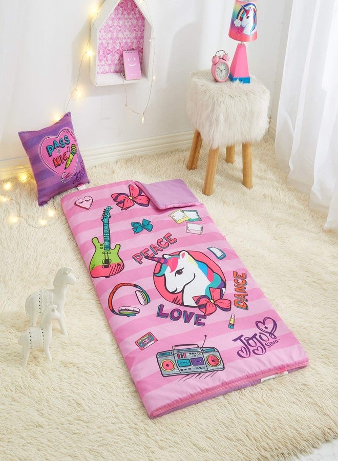 Idea Nuova JoJo Siwa 3 Piece Set with Sleeping Bag, Dec Pillow and Collapsible Storage Cube, Ages 3+,Kids - Image 1