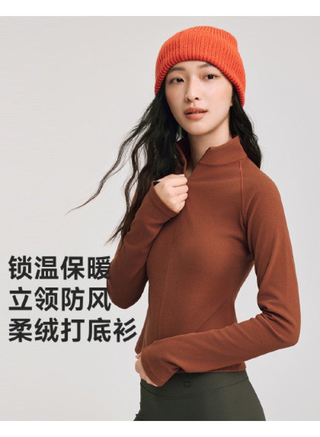 VVC قميص قاعدة بطانة برباط ياقة مرتفعة 2025 خريف شتاء جديد متعدد الاستخدامات أنيق بلون موحد ملابس داخلية حرارية - Image 1