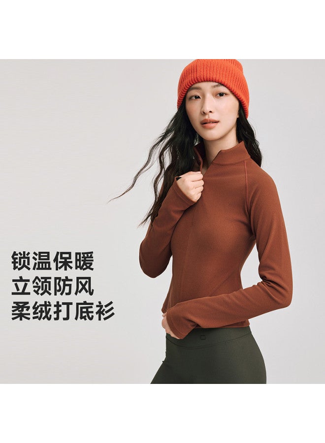 VVC قميص قاعدة بطانة برباط ياقة مرتفعة 2025 خريف شتاء جديد متعدد الاستخدامات أنيق بلون موحد ملابس داخلية حرارية - Image 2